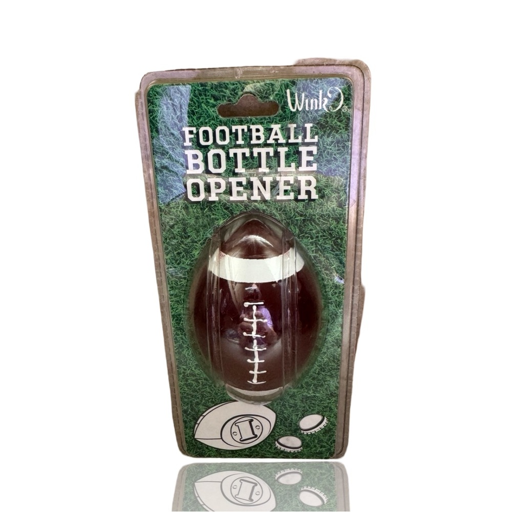 Vintage Football Bottle Opener by WINK: Deadstock: New in Package: Gameday